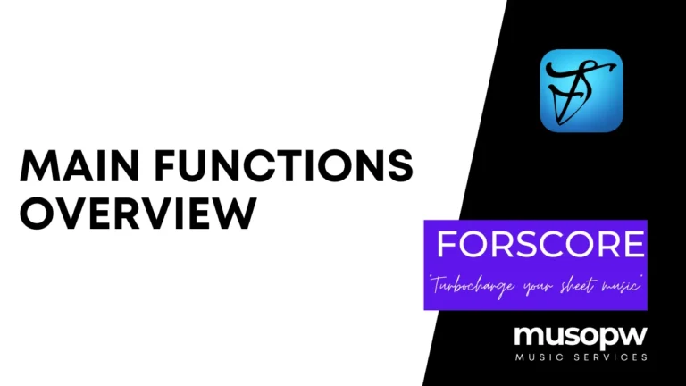 forScore | Main Functions Overview